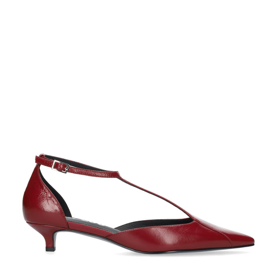 Zapatos de salón Canna Pumps 35 de mujer en piel carmín con punta afilada Bibi Lou