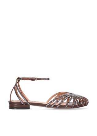 BIBI LOU Flat Sandals Mod. 559Z75VK dark brown