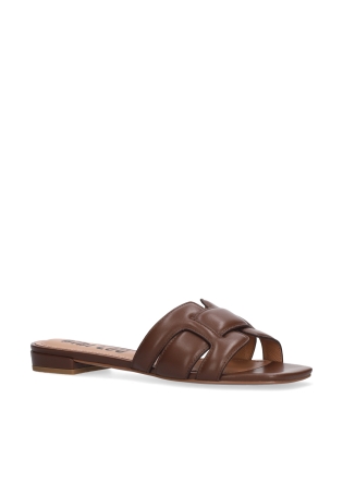 BIBI LOU Flat Sandals Mod. 760Z10VK dark brown