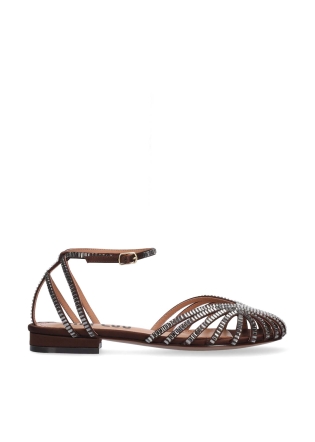BIBI LOU Flat Sandals Mod. 559Z75VK dark brown
