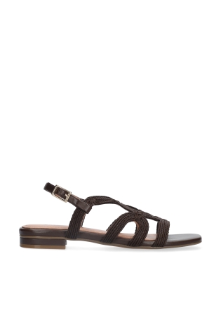 BIBI LOU Flat Sandals Mod. 875Z94HG dark brown