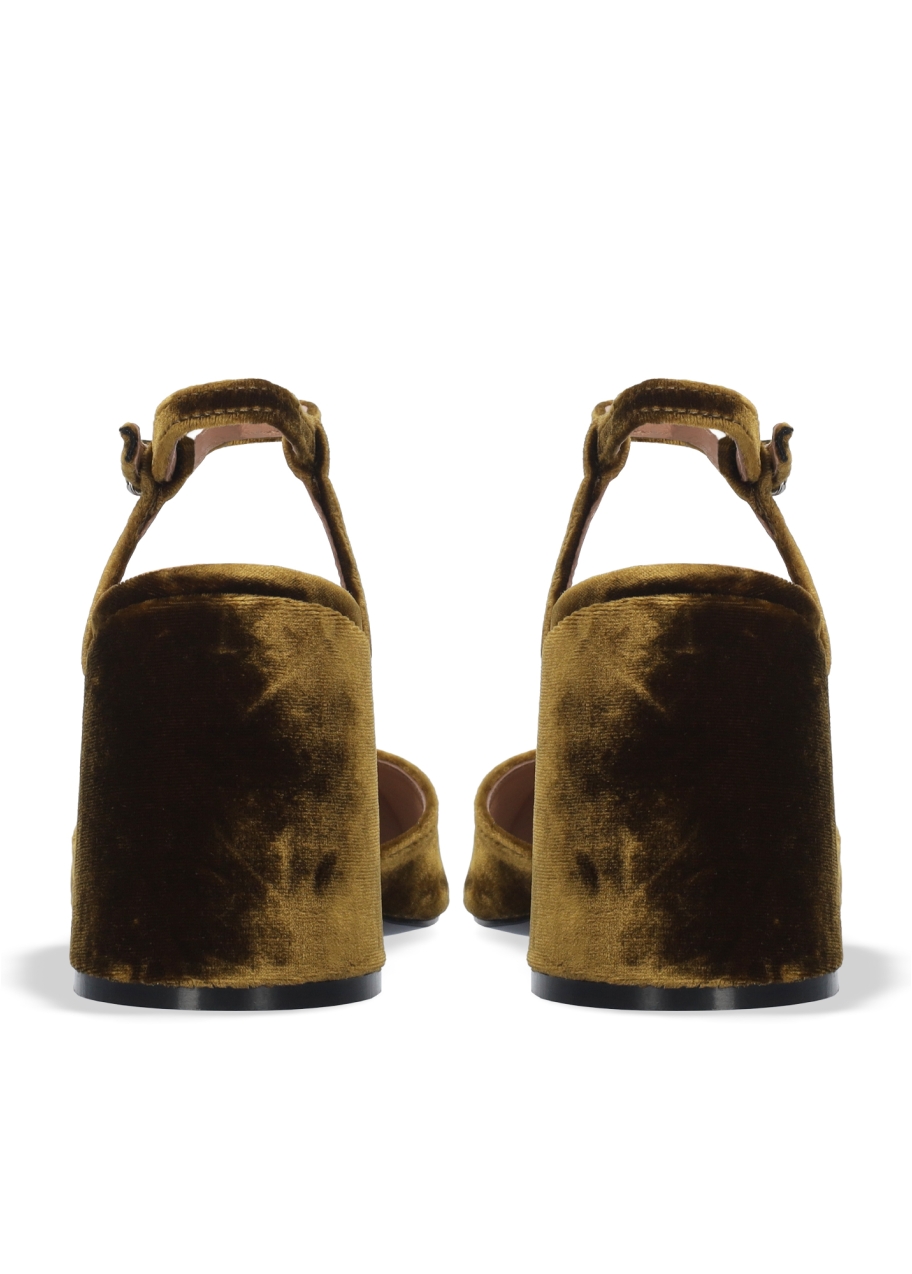 Sandalias de tacón de mujer de terciopelo BIBI LOU