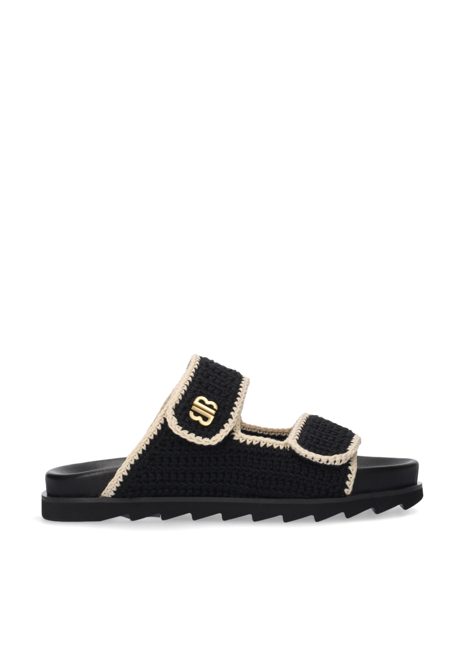LUANA-mam٭¨̮ Sandalias planas de mujer Bibi Lou de textil. Modelo Juna